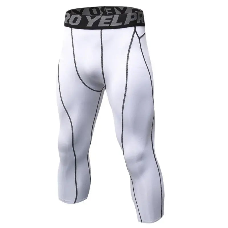 3/4 Running Compression Pants For Men