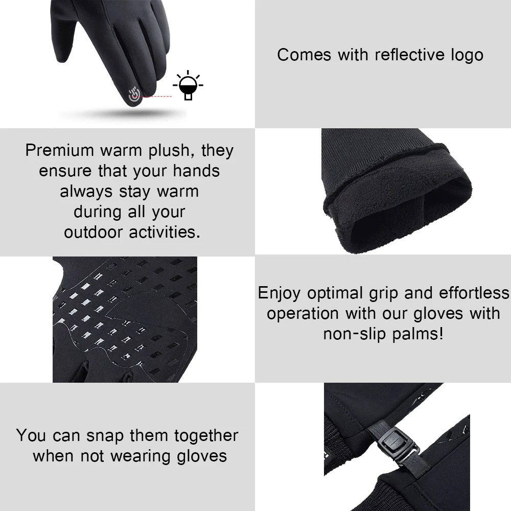 Winter Warm, Windproof. Waterproof. Gloves