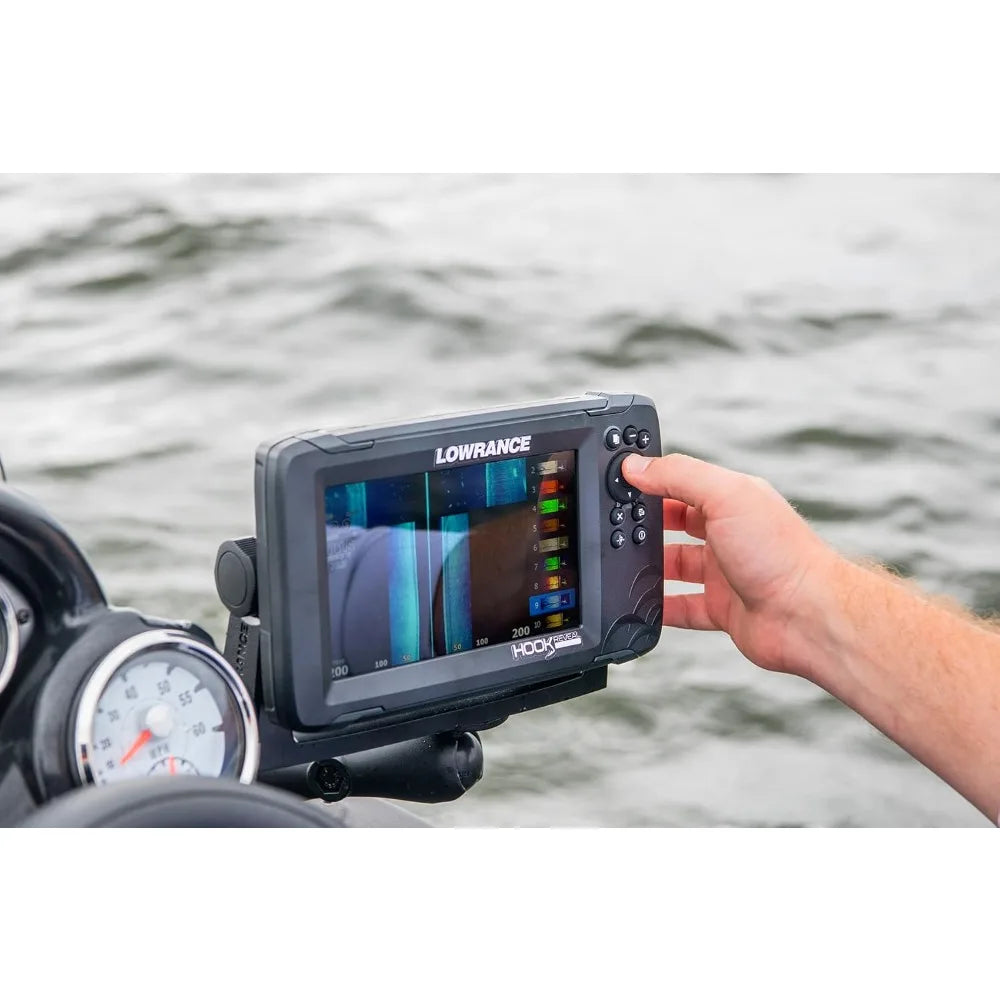 HOOK Reveal 5" Livescope 7" and 9" Fish Finders With Transducers Freight Free Sonar Fish Finder for Fishing With Boat Fishfinder