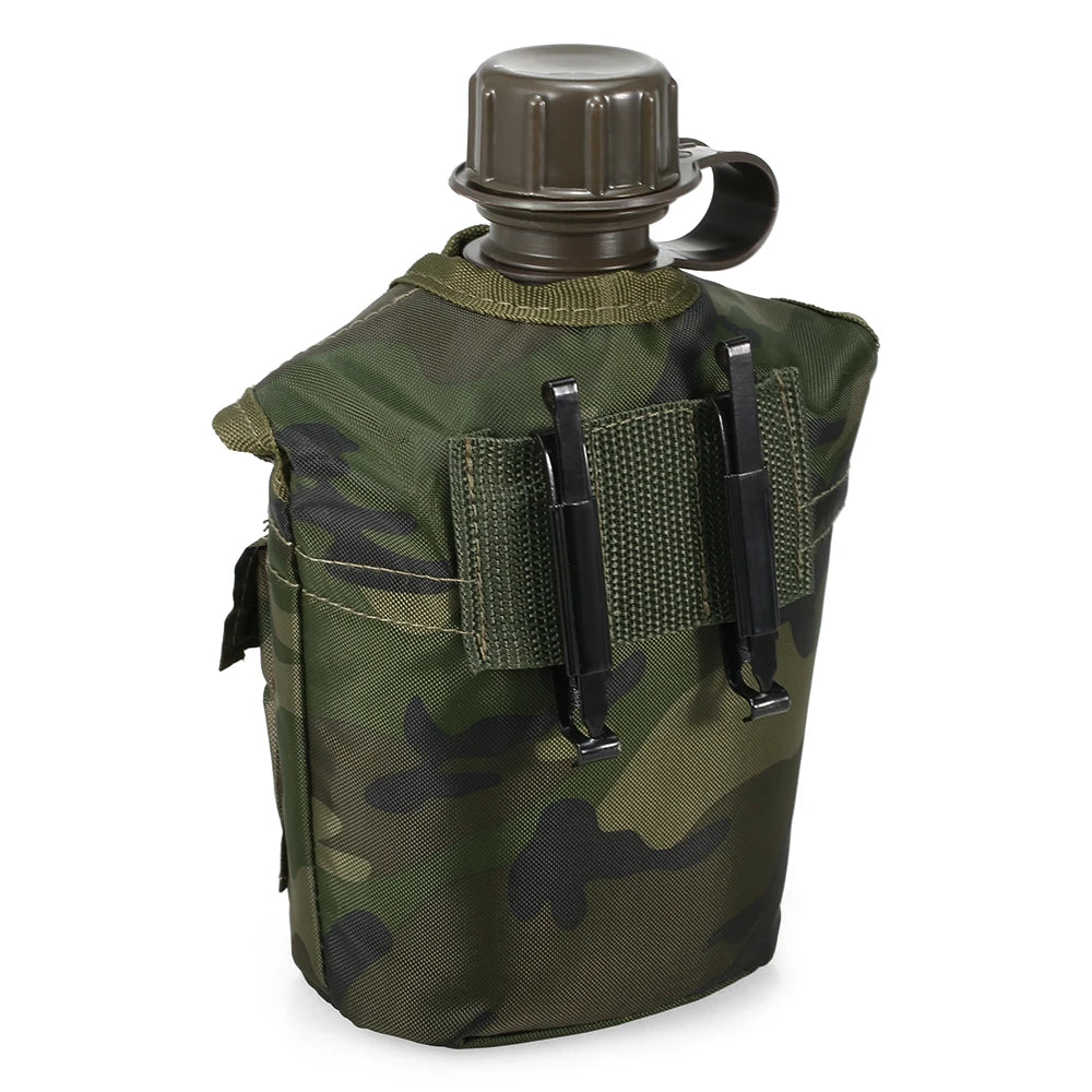 1L Outdoor Military Canteen W/ Cover